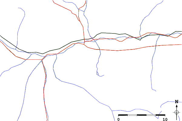 Roads and rivers close to Pila