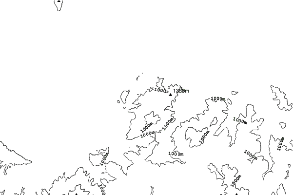 Poiana Brasov neighbourhood contours