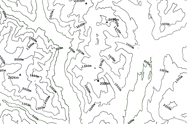 Powder Mountain Catskiing neighbourhood contours