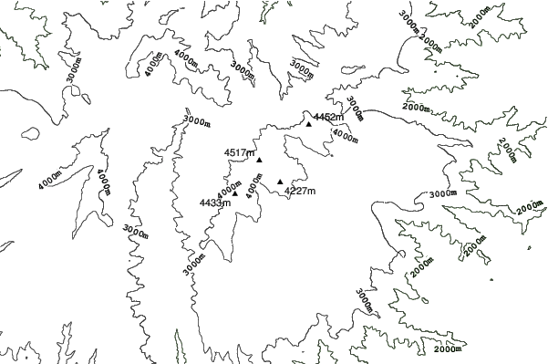Ras Dashen neighbourhood contours