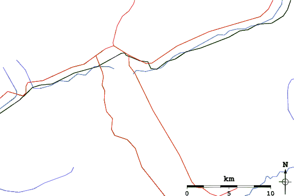 Roads and rivers close to Revelstoke Mountain Resort