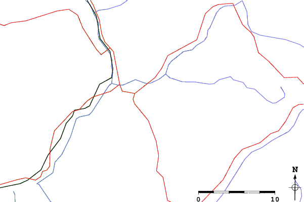 Roads and rivers close to Risoul