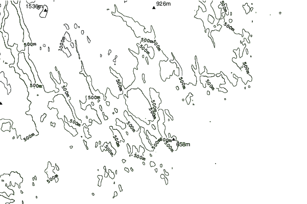 Sälen neighbourhood contours