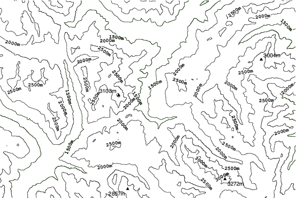 San Sicario (Via Lattea) neighbourhood contours