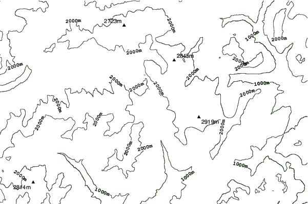 San Martino Di Castrozza neighbourhood contours