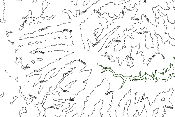 Sleeping Giant neighbourhood contours