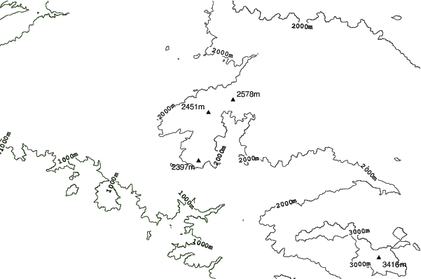 Snow Valley neighbourhood contours