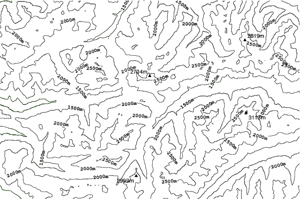 St. Christoph neighbourhood contours