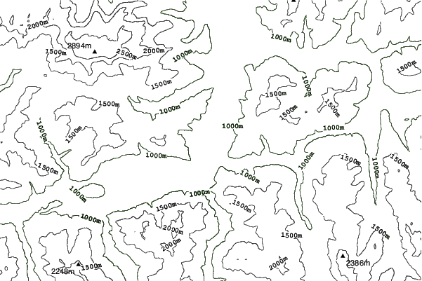 St Johann-Alpendorf neighbourhood contours