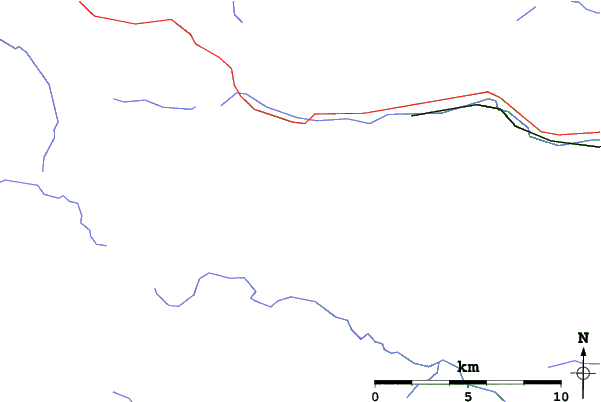 Roads and rivers close to Weardale Ski Club