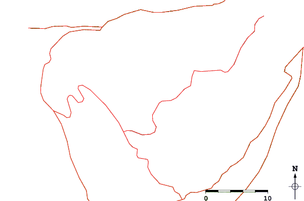 Roads and rivers close to Mount Teide