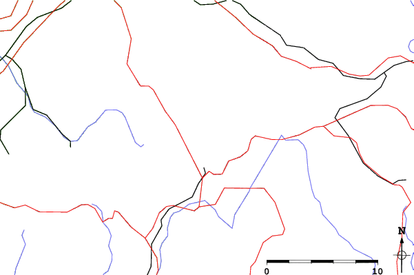 Roads and rivers close to Todtnauberg