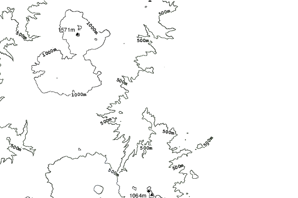 Towadako Onsen neighbourhood contours