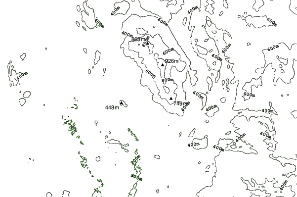 Mont Tremblant neighbourhood contours