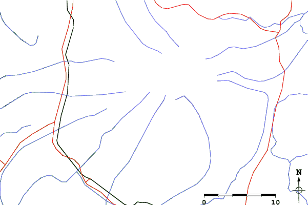 Roads and rivers close to Turoa