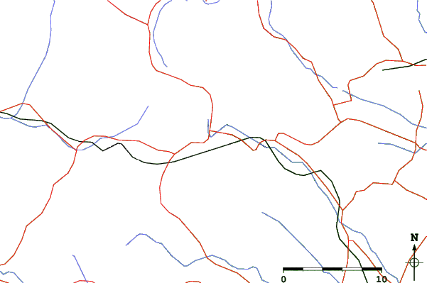 Roads and rivers close to Uenono