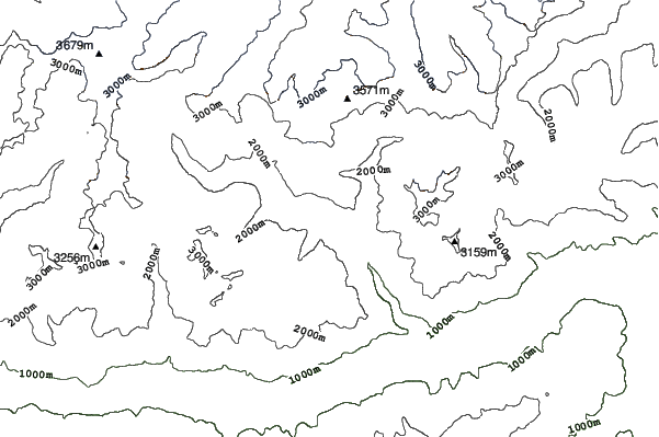 Val Senales (Schnalstal) neighbourhood contours