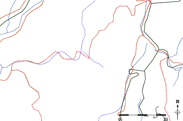 Roads and rivers close to Villard-de-Lans