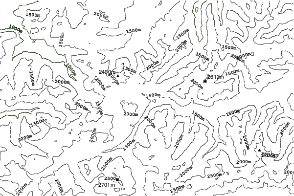 Warth-Schröcken neighbourhood contours