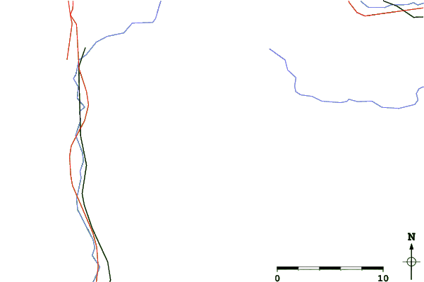 Roads and rivers close to Waterville Valley