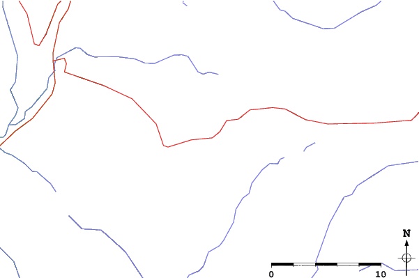 Roads and rivers close to White Pass Village