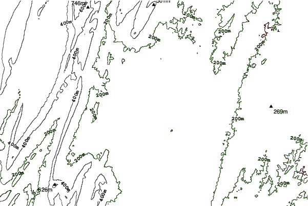 Whitetail Resort neighbourhood contours