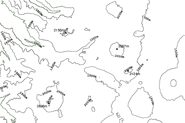 Willamette Pass neighbourhood contours