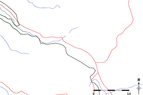 Roads and rivers close to Willamette Pass