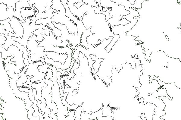 Resort Mavrovo neighbourhood contours