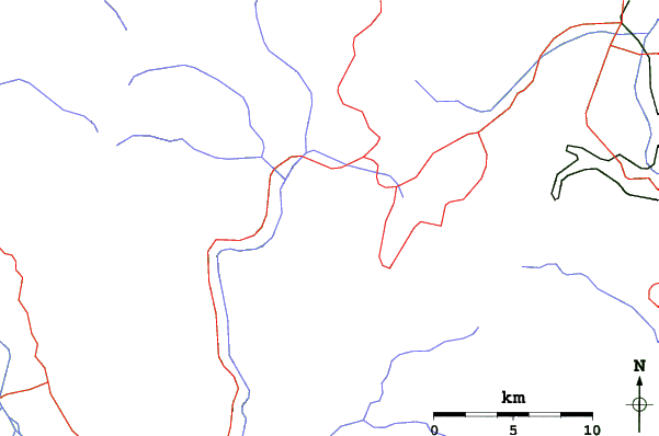 Roads and rivers close to Resort Mavrovo